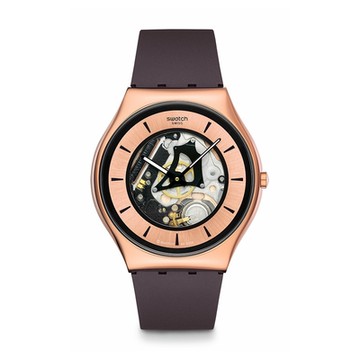 Swatch Skin Irony 超薄金屬系列手錶 COPPER FLAME 金銅 (42mm) 男錶 女錶 手錶 瑞士錶 錶