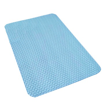 小麥購物 浴室防滑地墊 L142  1個  藍色  40 x 60 x 0.5cm
