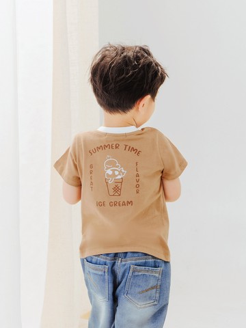 夏日冰淇淋印花短袖上衣