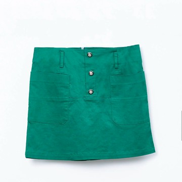 CLL巧玲瓏 高腰排釦率性短裙 2010340