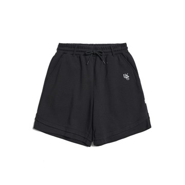 江戶勝 日系 男裝剪接後貼袋休閒短褲(黑色) #褲子#短褲