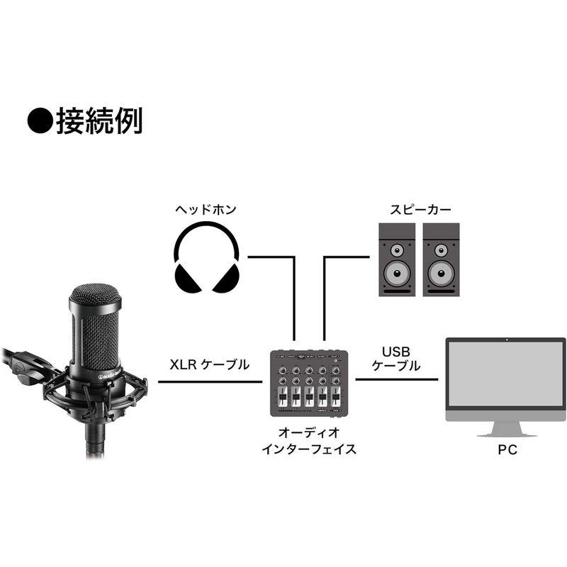 オーディオテクニカ AT2035 コンデンサーマイク 単一指向 ローカットスイッチ パッドスイッチ 専用ショックマウント付属 レコーディング