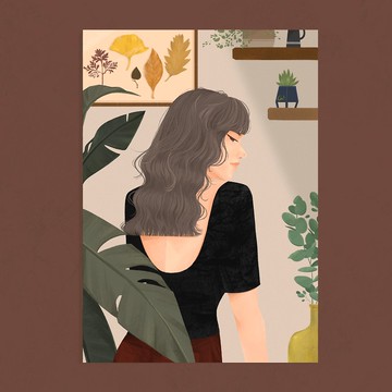 【插畫收藏】Autumn Memories 秋的回憶 7吋 / A4 噴墨插畫海報