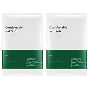 喜悠力 出國便攜式耐用加厚一次性床單 單人3件套組 白色  2包