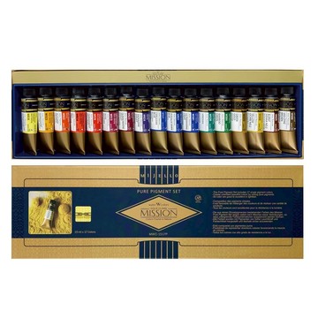 【MISSION】金級 純色 水彩 15ml  17色 / 組 MWC-1517P