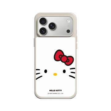 iPhone 17 Pro Max SolidX 貝殼灰 - 三麗鷗-Hello Kitty - 大臉Hello Kitty