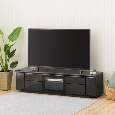 【専用】ニトリ テレビ台(ローボードポスティア 175 DBR) ニトリ 幅175 光沢のある木目模様が美しいローボード(ポスティア