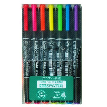 【文具通】ZEBRA 斑馬 WKCR1 OPTEX雙頭螢光筆7色組 A1040478【APP滿額下單10%點數(單一帳號最高5000點)】1/31止