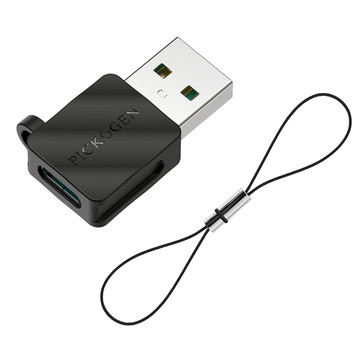 PICKOGEN Type-C 轉 USB 2.0 轉接頭 5A快充 充電傳輸 支援點菸器車充/筆電/充電器/行動電源/耳機等