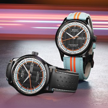 MIDO美度 最新賽車套組 Multifort先鋒天文台矽游絲 PVD黑鋼42㎜款 M6(M0384313605100)