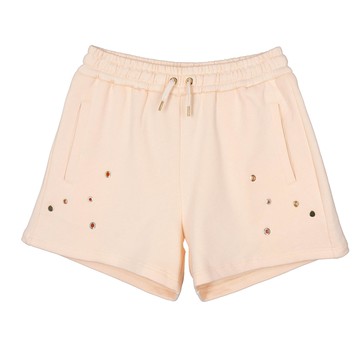 Chloé Kids 金屬扣棉質短褲