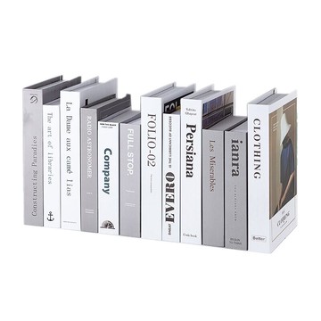 假書仿真書現代簡約道具書家居飾品創意北歐風格書殼客廳裝飾擺件1入