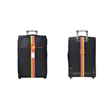 PS MALL旅行防摔一字打包帶行李箱綑綁帶 1入(顏色隨機出貨)