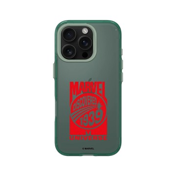 iPhone 16 Pro Clear 憂墨綠 - 迪士尼-漫威 Marvel - 漫威-復古宇宙標誌
