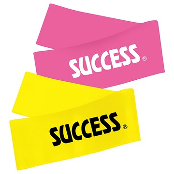 SUCCESS 成功 塑身迷你彈力帶套裝  乳膠材質彈性優越 輕薄小巧 方便攜帶  120 x 15cm x 0.45mm  初階 + 進階  1組