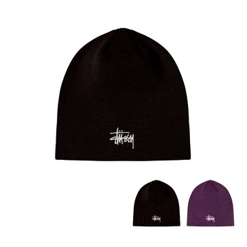 STUSSY 冷帽 細針毛帽 小標 BASIC SKULLCAP BEANIE 毛帽 刺繡 細針【TCC】