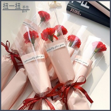 畢業花束🌷 38㛿女節禮物康乃馨玫瑰仿真花香皂花禮物送媽媽老師閨蜜女朋友 手作花束 交換禮物 畢業禮物