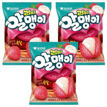 ORION 好麗友 夾心軟糖 荔枝  67g  3包