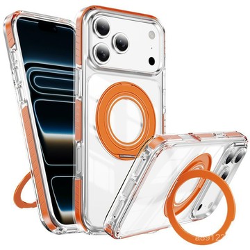 🔥臺灣出貨🔥適用iPhone17Air 旋轉支架殻 17Pro max 晶盾膚感手機殻 16Pro防摔殻