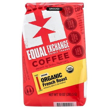 Equal Exchange, 有機咖啡，研磨，法式烘培，10 盎司（283.5 克）