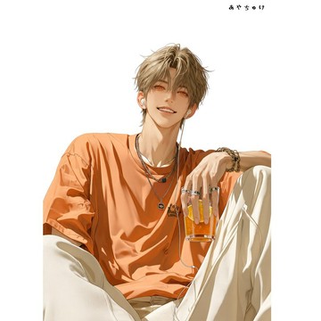 【8 月新品】07-137-0220 人物貼紙 簡約夏日男孩