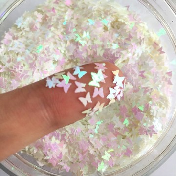 🎀台灣出貨🎀美甲材料網紅美甲蝴蝶亮片ins系列超薄蝴蝶貼片鐳射幻彩指甲DIY裝飾貼紙