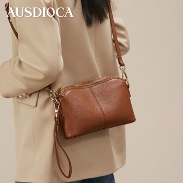 AUSDIOCA/澳迪佳小包包女真皮斜挎包手機包散步小挎包單肩斜挎包