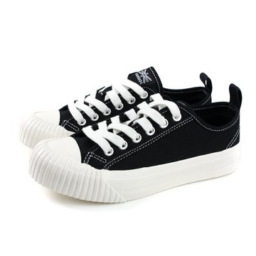 【毒】折扣款 KANGOL 休閒 帆布鞋 餅乾鞋 女款 黑色 6952200120【領券折222｜Cube卡+APP下單最高10%回饋】