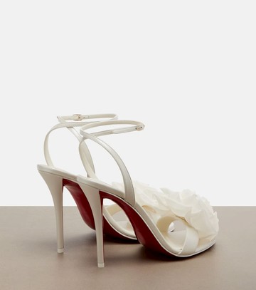 Christian Louboutin Miss Z floral-appliqué leather sandals