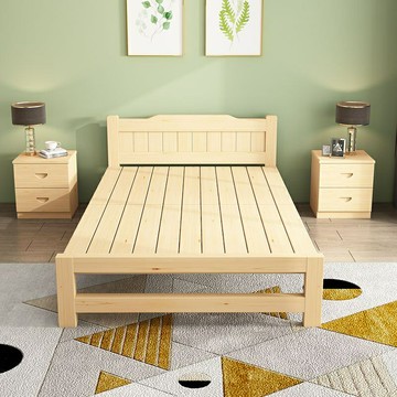 實木折疊床 單人床 經濟床 簡易床 辦公室午休床可折疊齣租屋雙人床