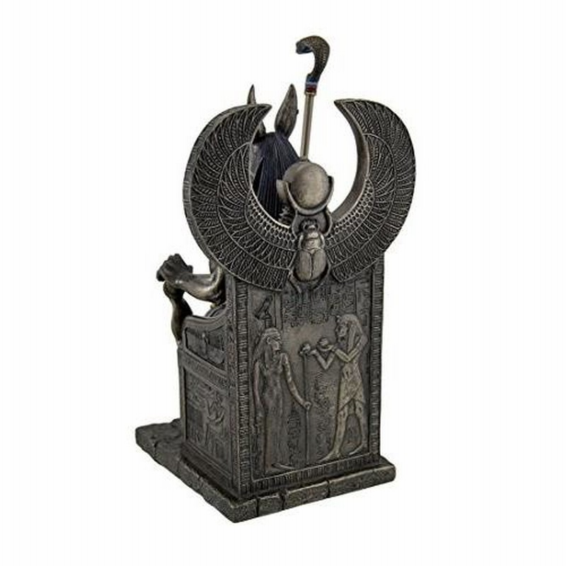 玉座に座る 古代エジプトの神 アヌビス神 彫像 / Egyptian God 玉座に座る 古代エジプトの神 アヌビス神 彫像 / Egyptian God