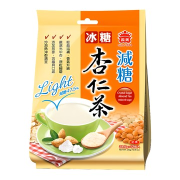 義美 沖泡 冰糖杏仁茶 減糖  12包  28.5g  1袋