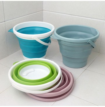 10L 多功能折疊水桶 野營儲水 蓄水袋 掃除用品 浴室洗衣服 溪邊野炊 澆花蓄水桶 手提儲水桶 抓魚烤肉 洗車水桶 釣魚取水 登山洗漱