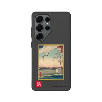 Galaxy S25 Ultra SolidSuit 黑 - The MET - 畫框系列 - 歌川廣重《名所江戶百景 蓑輪金杉三河島》
