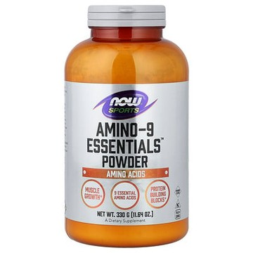 NOW Foods, 運動，Amino-9 Esssentials™ 氨基酸補充粉，11.64 盎司（330 克）