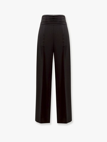 Satin trouser with pleated waist - MVP WARDROBE - gender_Woman