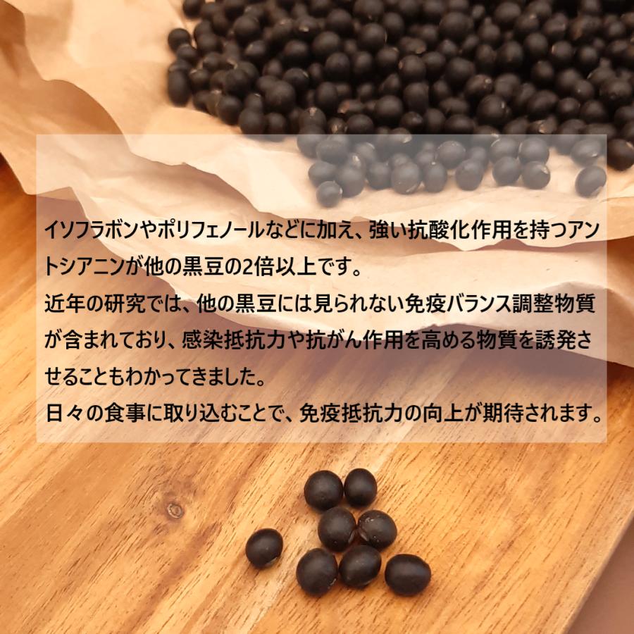 北海道産まぼろしの黒豆『黒千石』完全無農薬 無肥料 自然栽培　200g　黒大豆