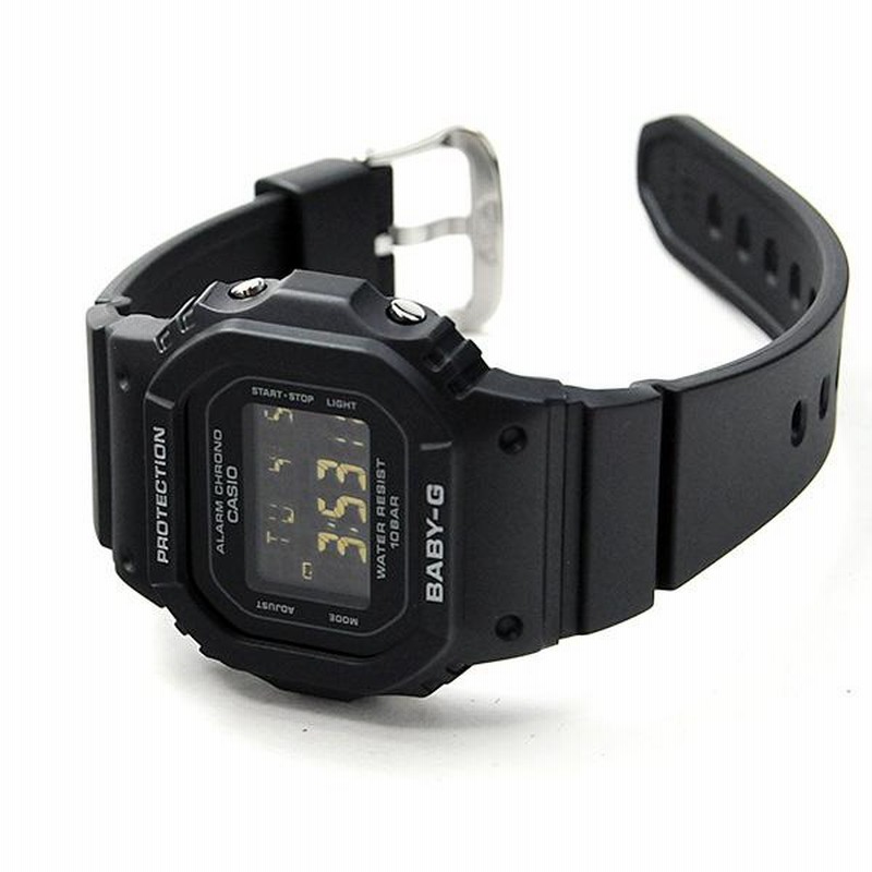 良品 CASIO Baby-G ブラック ラウンド レディース腕時計 1021
