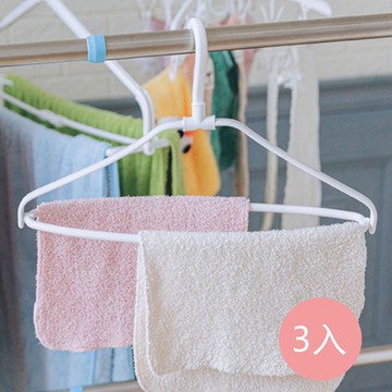 日本 小久保KOKUBO - 日本製止滑防風立體型速乾衣架-3入