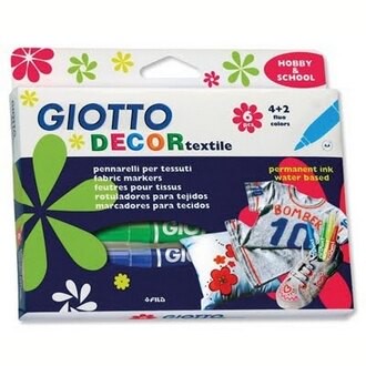 【義大利 GIOTTO】494800  衣物彩繪筆 6色/盒