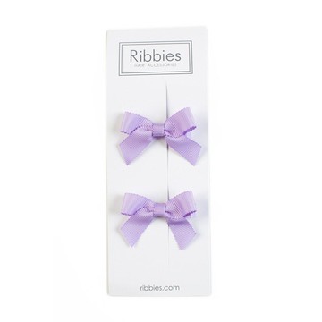 英國Ribbies 經典蝴蝶結2入組-淺紫