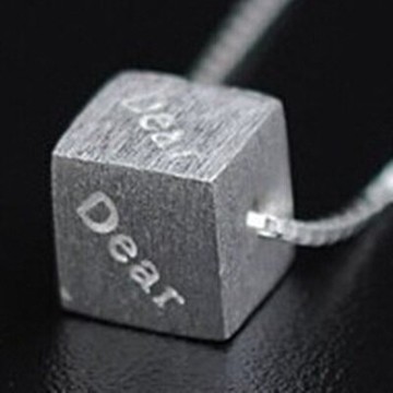 現貨+預購 925純銀項鍊 吊墜-方塊造型獨特唯美百搭母親節生日情人節禮物女配件73y45【獨家進口】【米蘭精品】