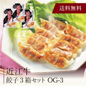 〔 近江牛餃子３箱セット OG-3 〕お取り寄せ 送料無料 内祝い 出産内祝い 新築内祝い 快気祝い ギフト 贈り物