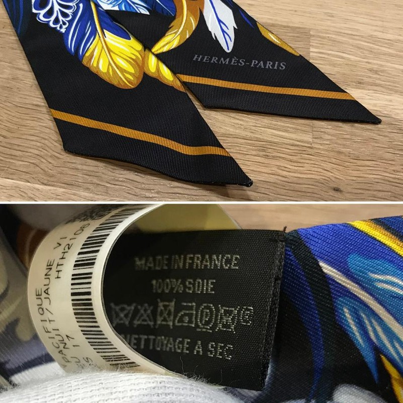 新品未使用 エルメス ツイリー ダンス パシフィック Bleu Nuit