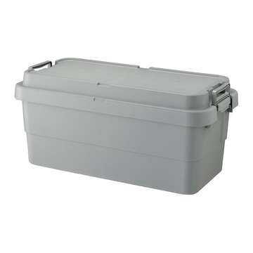 日本RISU TRUNK CARGO 掀蓋式耐壓收納箱(深型)-70L-岩灰