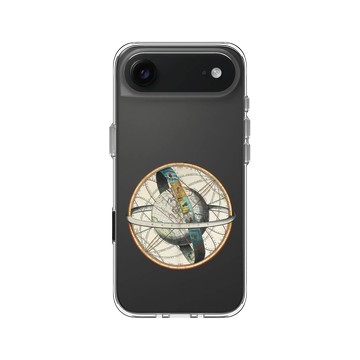 iPhone Air Clear Case（相機按鈕） 透明 - The British Library - 天體圖譜 ‧ 北極天圈