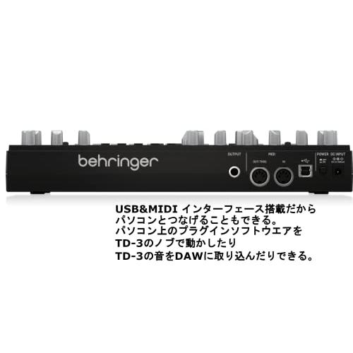 ベリンガー Behringer アナログベースラインシンセサイザー TD-3-BK