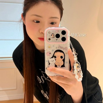 可愛碎花小玉適用蘋果17PROMAX手機殼iPhone15Plus軟殼14小清新13精孔全包16pro秒變手機殼