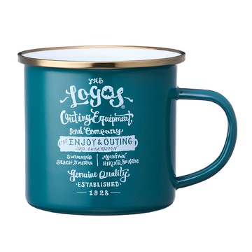 LOGOS 經典琺瑯杯 復古藍 360ml  1個