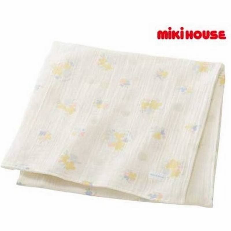 ミキハウス ダブルガーゼ素材のマルチケット 46 44 956 04黄 花 アフガン おくるみ 通販 Lineポイント最大0 5 Get Lineショッピング